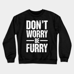 Funny Anthro Furry Fandom Fursuit Con Gift Crewneck Sweatshirt